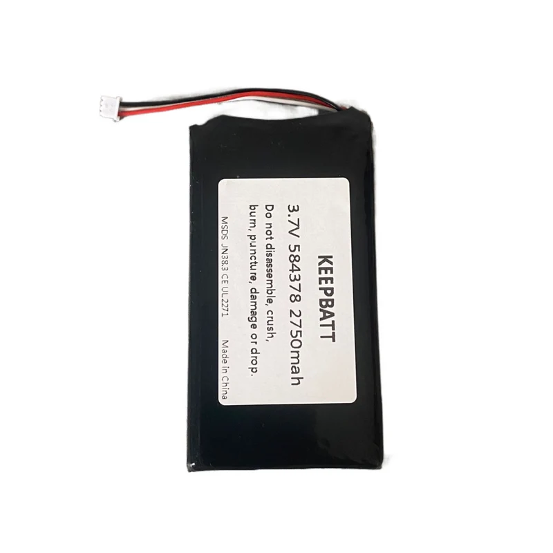 3.8V 2570mAh Replacement Samsung 584378 Polymer Lithium Battery with 3-Wire PCB