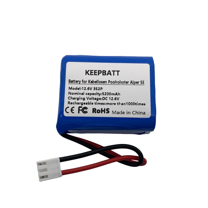 11.1V 5200mah Pool Vacuum Replacement Battery for Aiper Seagull SE Cordless Robotic Pool Cleaner