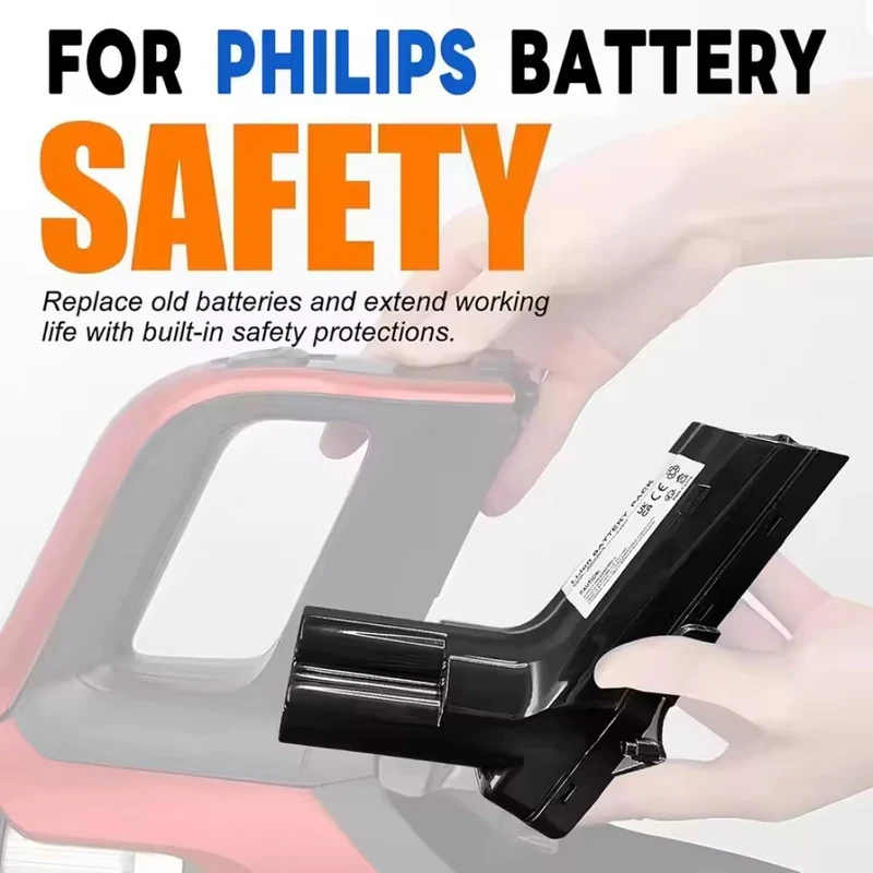 25.2V 3000mah Replacement Battery for Philips Vacuum Cleaner Fc6823/22 6908 SpeedPro Max