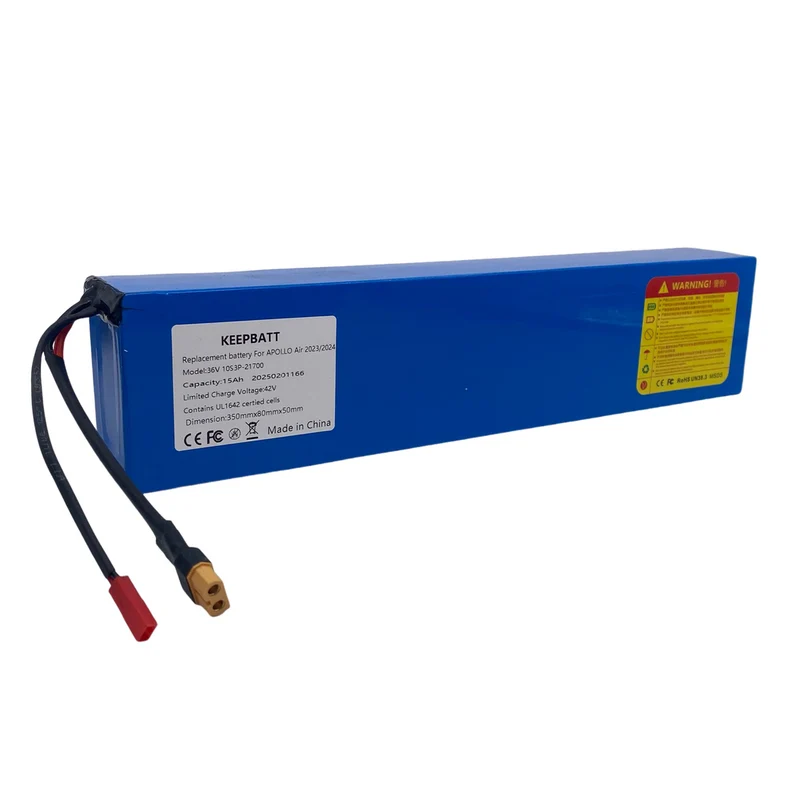 KEEPBATT 36V 15Ah 21700 Battery Pack Suitable for APOLLO Air 2023 2024 E scooter