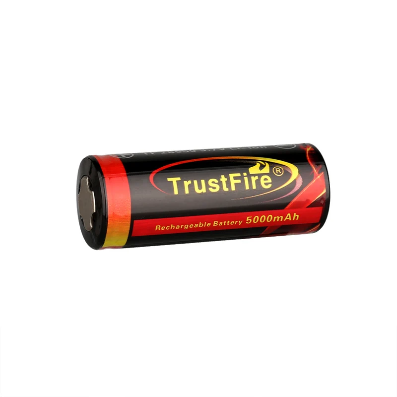 26650 Rechargeable 3.7V 5000mAh Li-ion Battery with Protected Board for LED Flashlight Torch Light