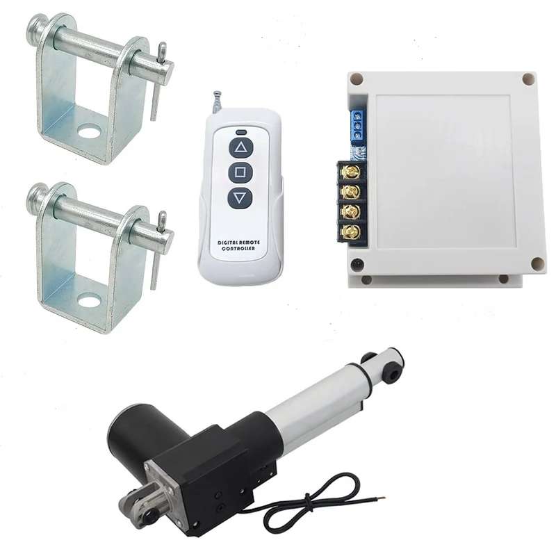 12V 24V vérin électrique 600kg course 100 mm avec télécommande (Modèle: 0020581)