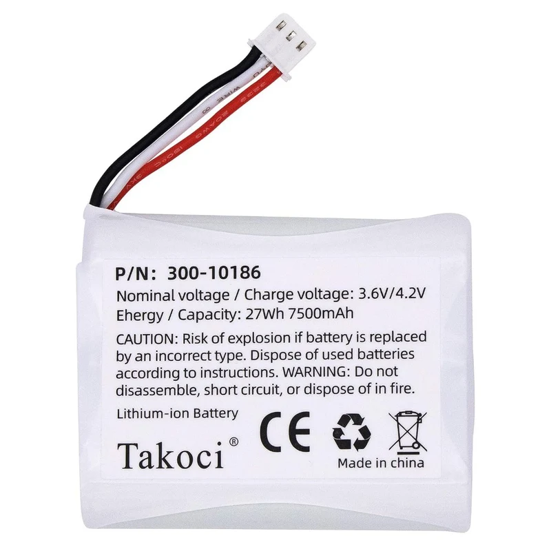 3.6V 7500mah Replacement Battery 300-10186 for ADT Command Smart Security Panel