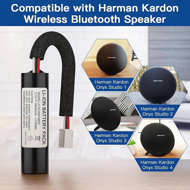 3.7V 3500mAh Rechargeable Replacement Battery for Harman Kardon Onyx Studio 1/2/3 Wireless Bluetooth Speaker