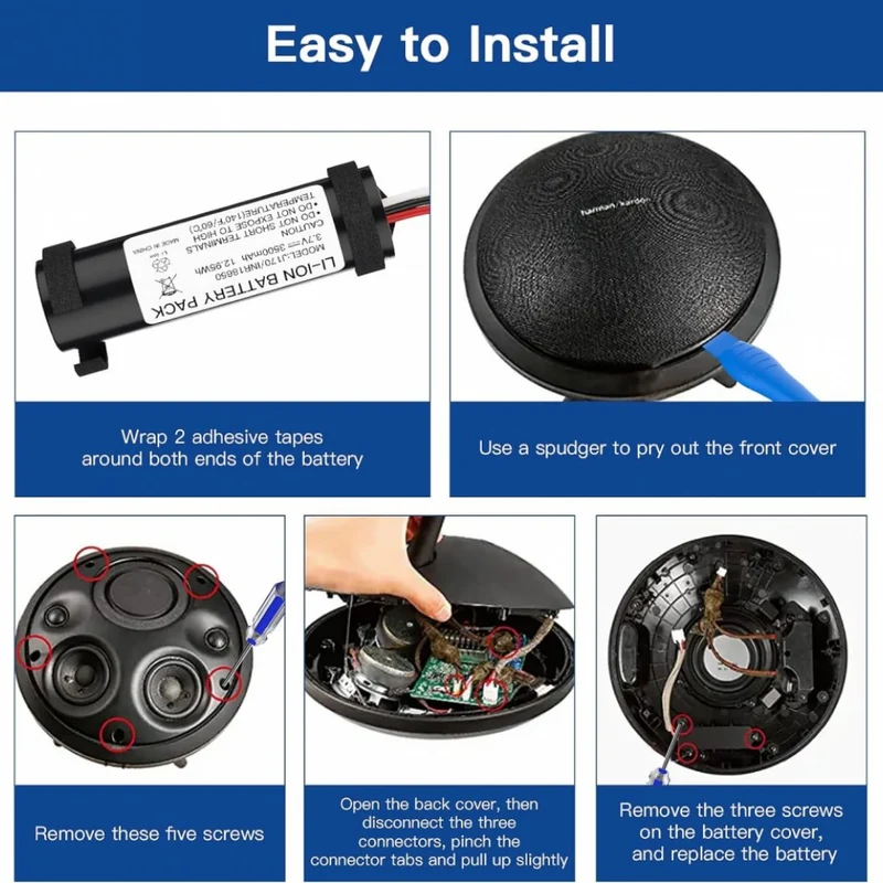 3.7V 3500mAh Rechargeable Replacement Battery for Harman Kardon Onyx Studio 1/2/3 Wireless Bluetooth Speaker