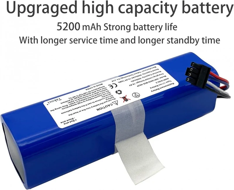 14.4V 5200mAh Battery for Eufy Robovac L70 Hybrid Series Robot Vacuum Lithium Ion Replacement Battery