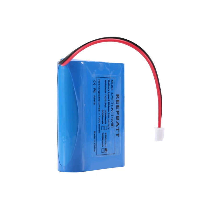 KEEPBATT 12V 3500mah 18650 Lithium Ion Battery Pack Rechargeable PCB with XH-2.54 Plug Conversion Lines