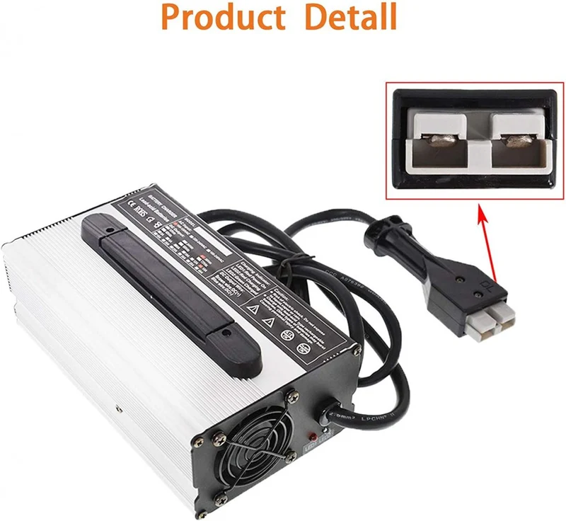 36V 15A Battery Charger Replacement for EZGO Marathon Golf Cart SB50 Style Plug Handle