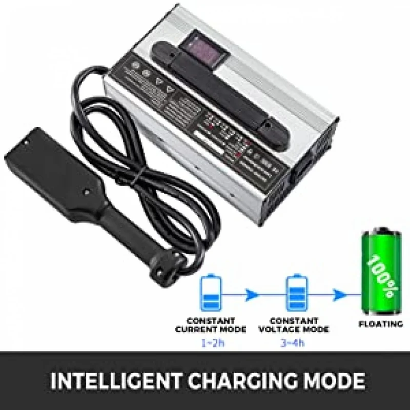 36V 18A Golf Cart Battery Charger With Connector Plug LED Status Light Charging Ez Go Club Car