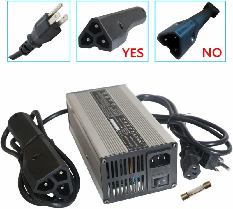 New 48V 6A RXV Golf Cart Battery Charger for Ez-Go EZgo TXT with RXV Plug 3 Prong