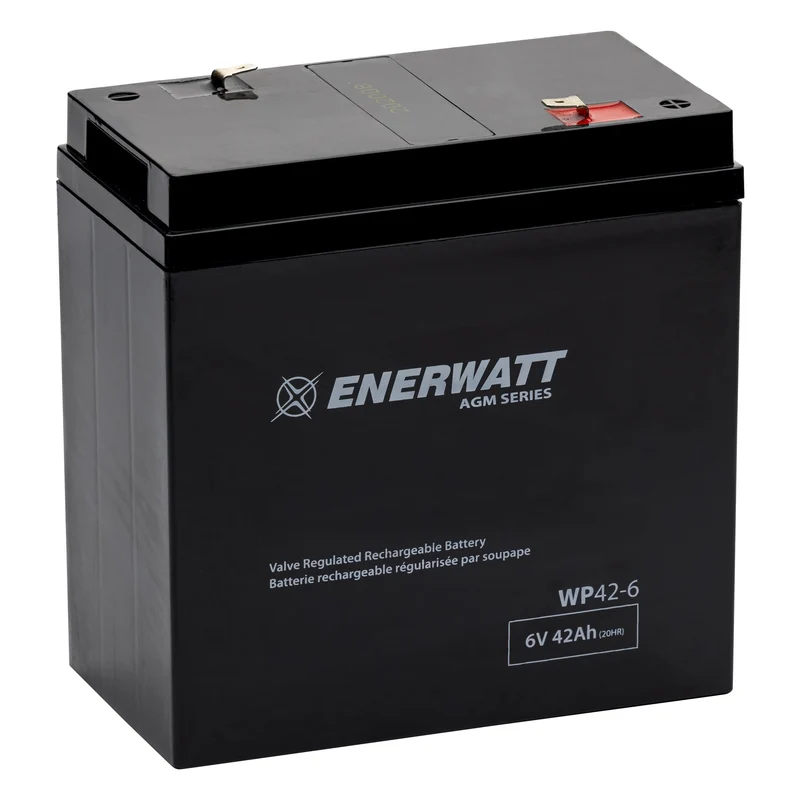Enerwatt WP42-6 — 6V 42Ah AGM Sealed Lead-Acid Battery