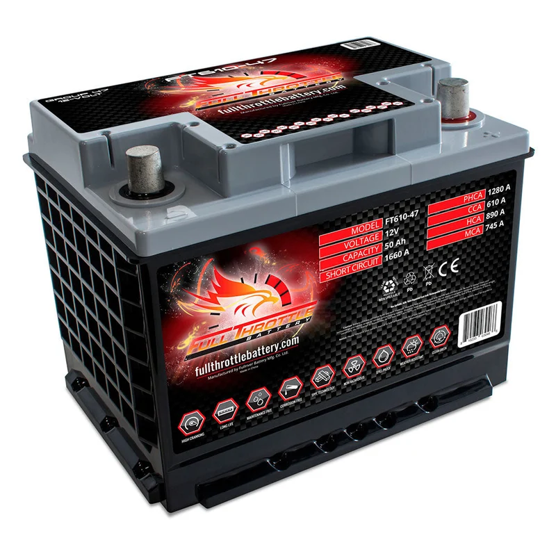 FT610-47 Cranking Battery (AGM) Group 47 12V