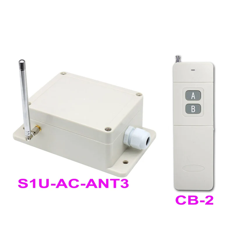 230V kit interrupteur relais sans fil 1 voie 10A avec télécommande 1km (Modèle: 0020469)