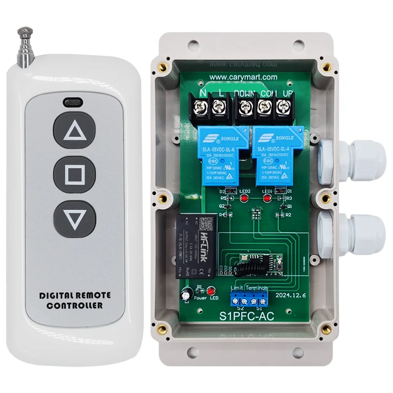 1 Voie 30A Kit Interrupteur Télécommande Sans Fil Pour Moteur 220V (Modèle: 0020131)
