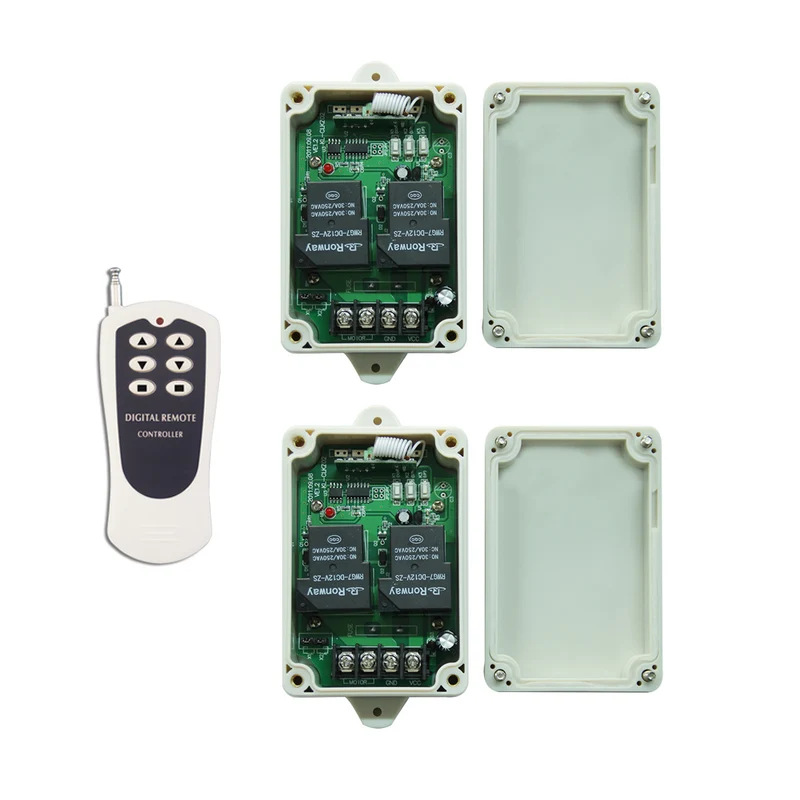 2 Interrupteurs Sans Fil et un Télécommande Pour Moteur CC 12V 24V (Modèle: 0020604)