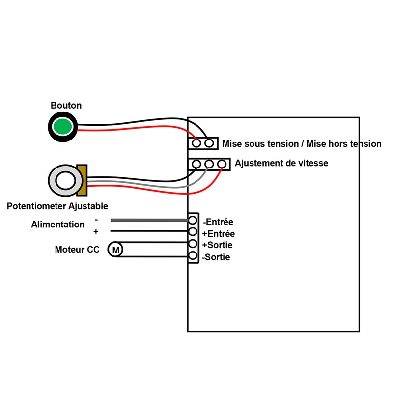 CC 6V~30V 6A PWM Régulateur de Vitesse Moteur (Modèle: 0044001)