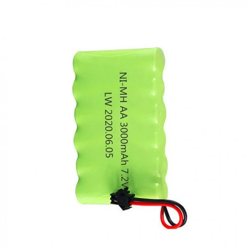 7.2V 3000mAh 2800mAh SM-2P Ni-MH Battery Remote Control Electric Toy Boat, Car And Truck