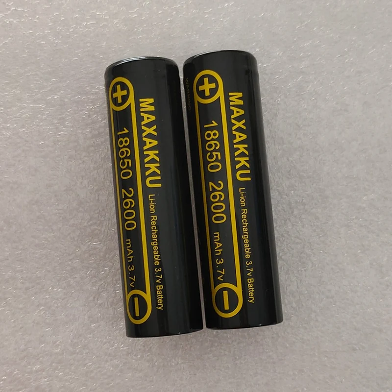 4PCS 3.7V 18650 2600mAh Battery ICR18650-2600FM Safety Battery