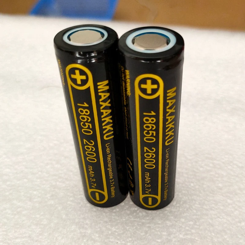 4PCS 3.7V 18650 2600mAh Battery ICR18650-2600FM Safety Battery