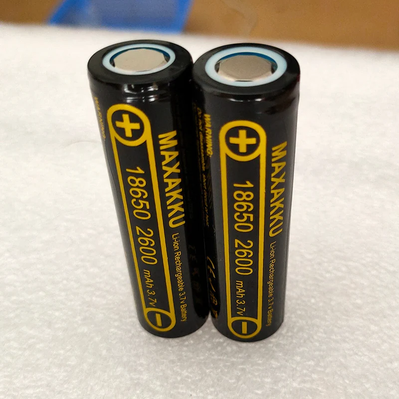 4PCS 3.7V 18650 2600mAh Battery ICR18650-2600FM Safety Battery