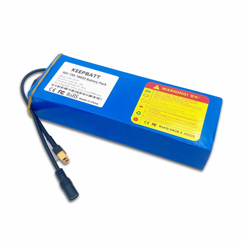 36V 10S2P 7Ah 18650 Lithium Ion Battery Suitable For Skateboard Electric Bike XT60