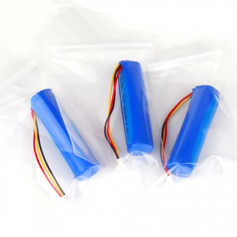3 pieces 14500 500 mAh 3.7 V Li-Ion battery NTC three-wire