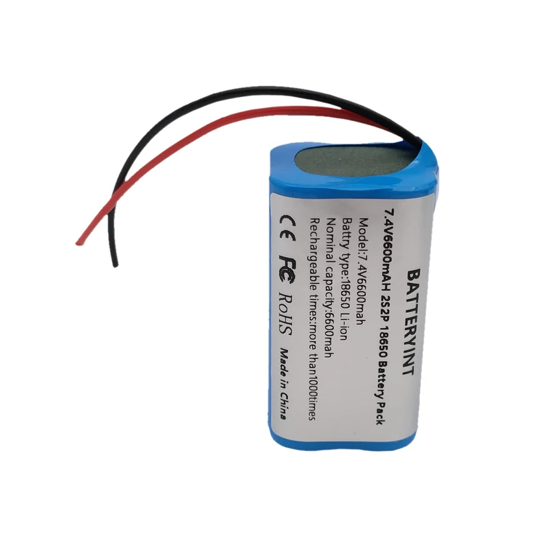7.4V 6600mAh 2s2p Lithium Ion Battery Amplifier Speaker Electric Bike