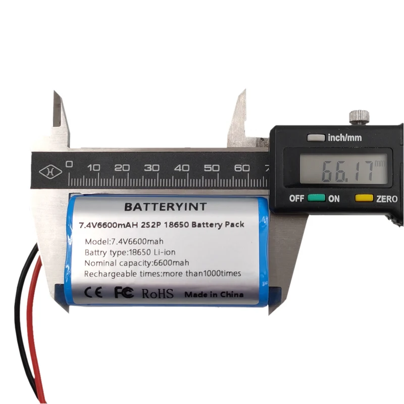 7.4V 6600mAh 2s2p Lithium Ion Battery Amplifier Speaker Electric Bike
