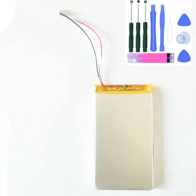 3.7V Lithium Polymer Battery 605083 for Ibasso DX120 Player Battery 3-Wire Connector and Tools
