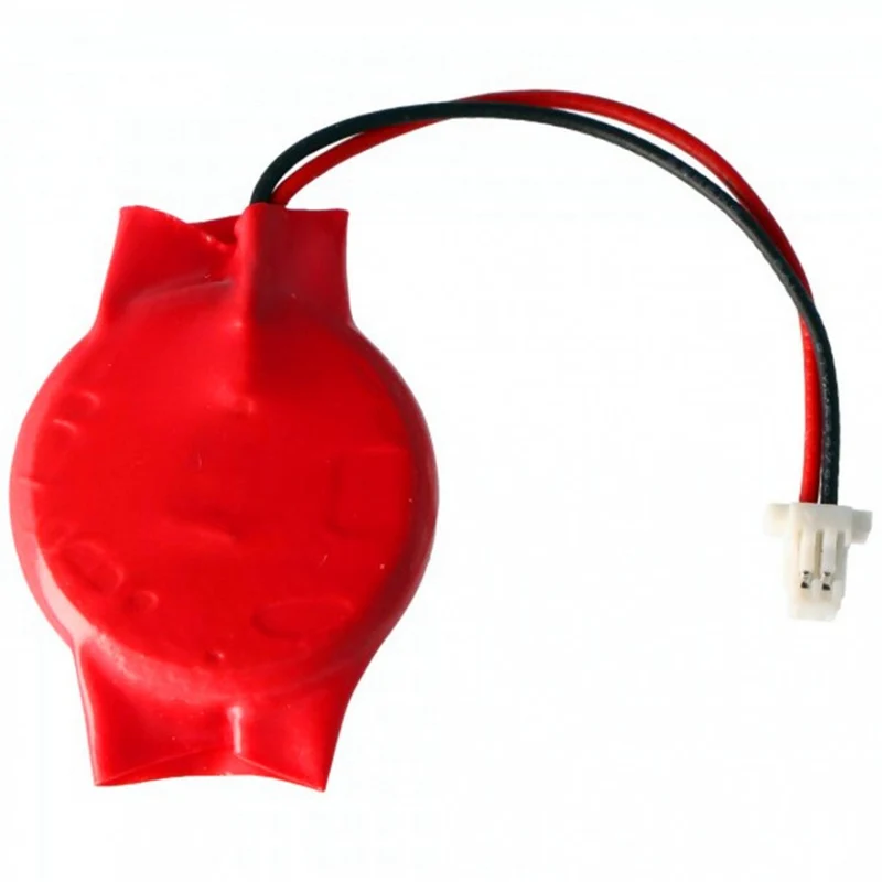CMOS battery CR2032 with connector, lithium replacement battery