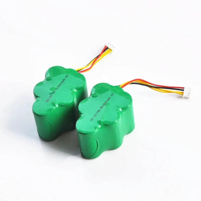 2pcs 6V 3800mAh Rechargeable SC NI-MH Battery for Ecovacs Deebot Deepoo Vacuum Cleaner 650 660