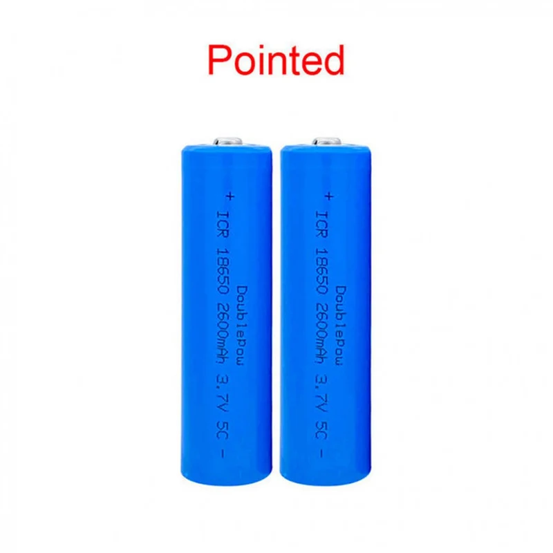 Rechargeable 3.7V 2600mAh 18650 Lithium Battery BUTTON TOP For Flashlight Headlight