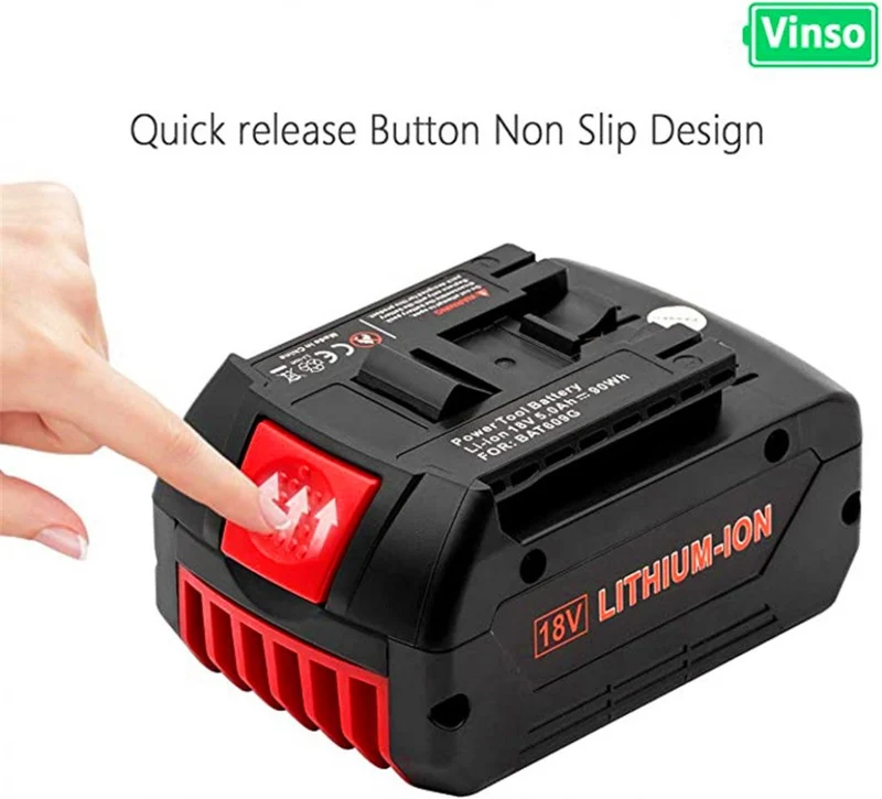 18V 5000mAh Lithium Battery Replacement for Bosch 18V BAT609 BAT610G Battery Power Tool