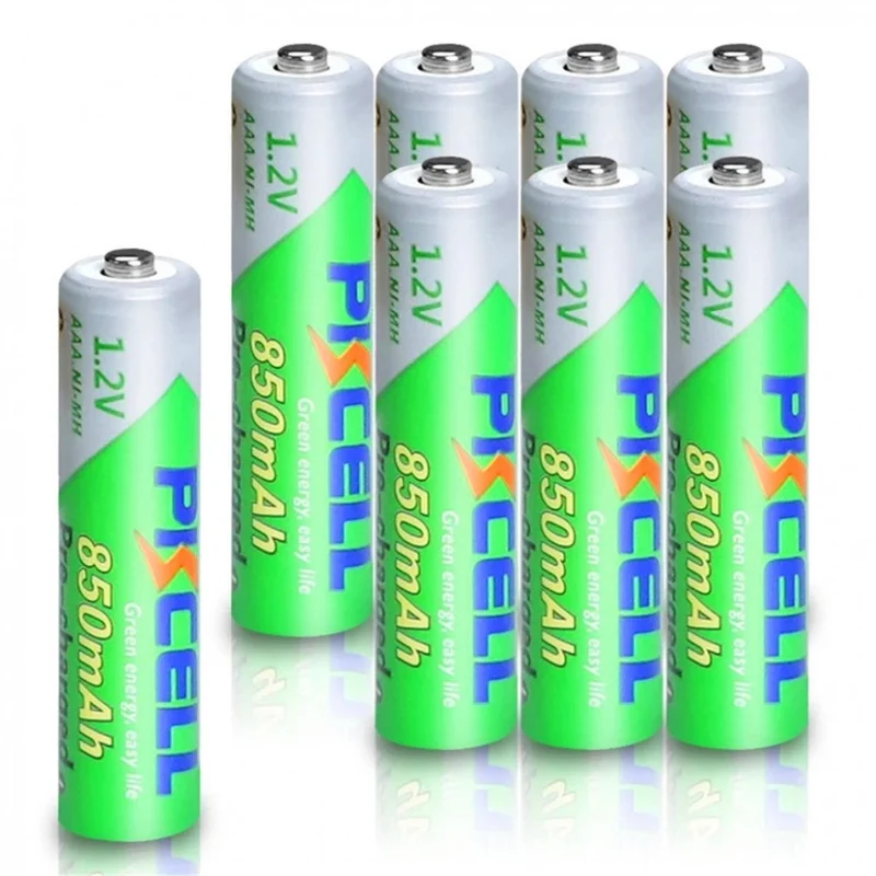 12 Pieces AAA Battery 850mAh 1.2V NIMH Low Self-discharge 3A Batteries Box Holder AA