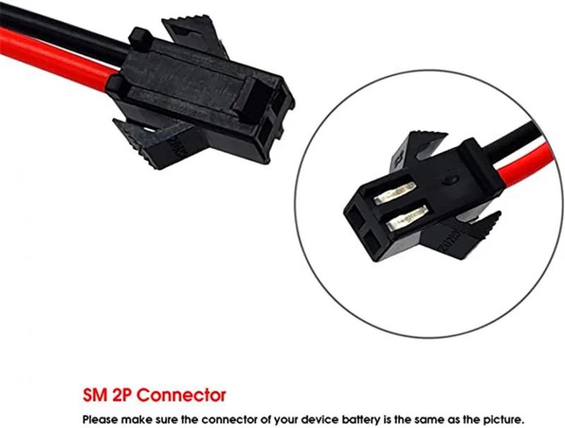 7.2V NI-MH battery 2400mAh rechargeable AA with SM 2P connector and USB charging cable
