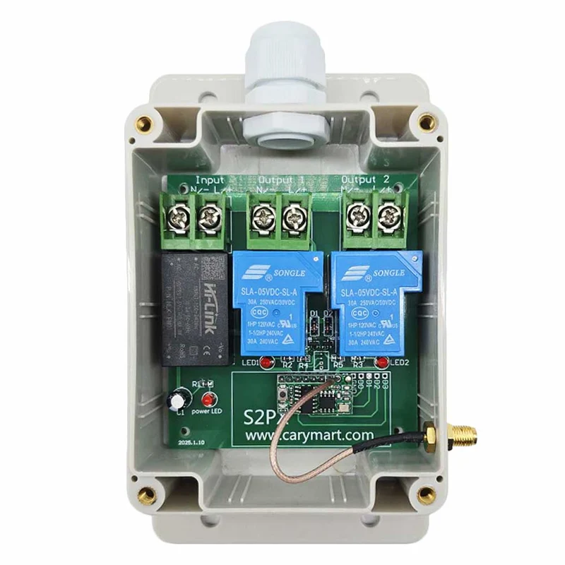 230V 6.9 KW kit interrupteur télécommande sans fil sortie CA 2 voies (Modèle: 0020532)