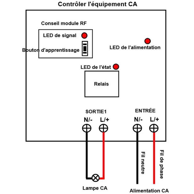 Six 1 Voie 230V 2300 watt Interrupteurs Sans Fil avec Télécommande (Modèle: 0020458)