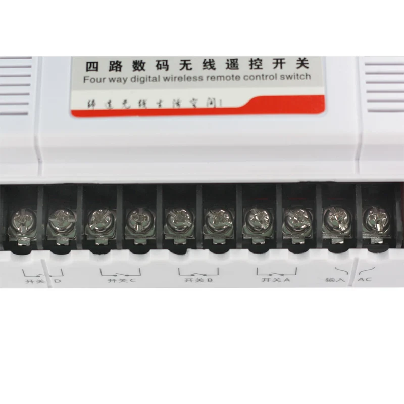 4 Canaux CA Interrupteur Radio Pour Télécommande Sans Fil 380V Équipement (Modèle: 0020701)