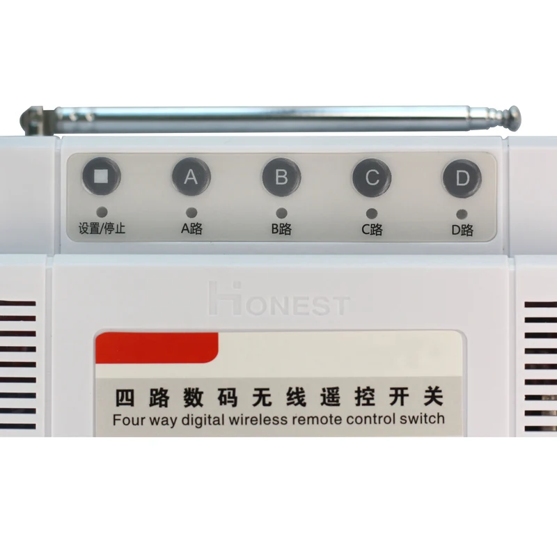 4 Canaux CA Interrupteur Radio Pour Télécommande Sans Fil 380V Équipement (Modèle: 0020701)