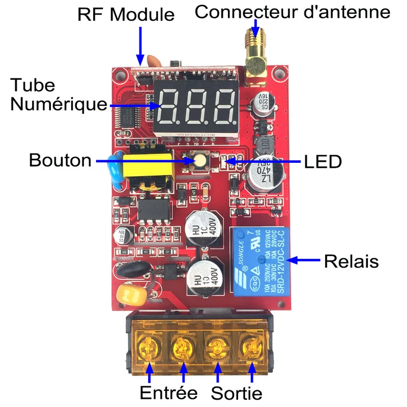 Kit Interrupteur Sans Fil Avec Télécommande Pour 380V Pompes Moteurs (Modèle: 0020069)