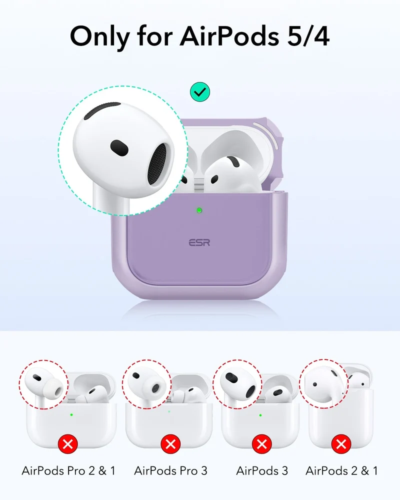 AirPods 5 Orbit Hybrid Magnetic Case - Purple