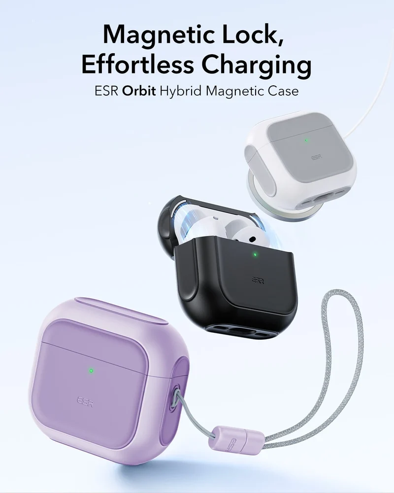 AirPods 5 Orbit Hybrid Magnetic Case - Purple