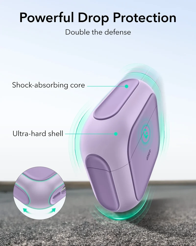 AirPods 5 Orbit Hybrid Magnetic Case - Purple