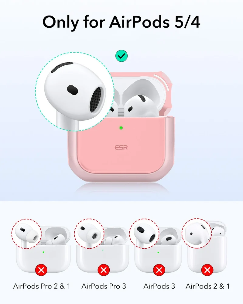 AirPods 5 Orbit Hybrid Magnetic Case - Pink