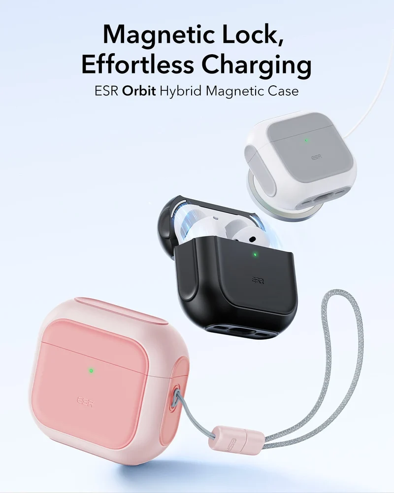 AirPods 5 Orbit Hybrid Magnetic Case - Pink