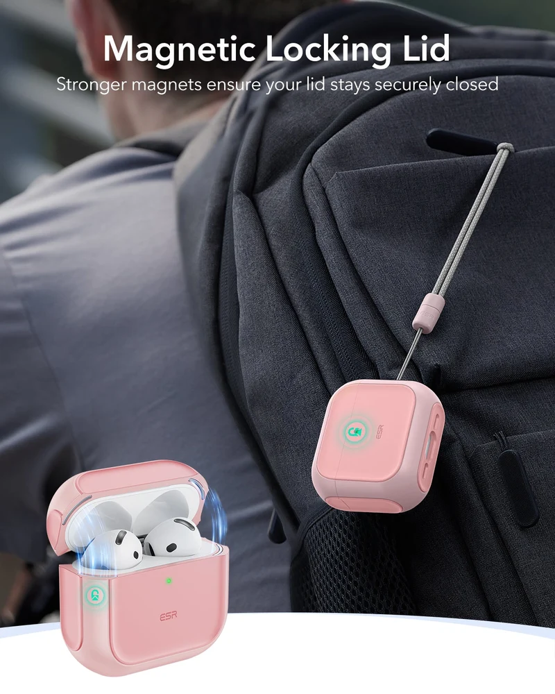 AirPods 5 Orbit Hybrid Magnetic Case - Pink