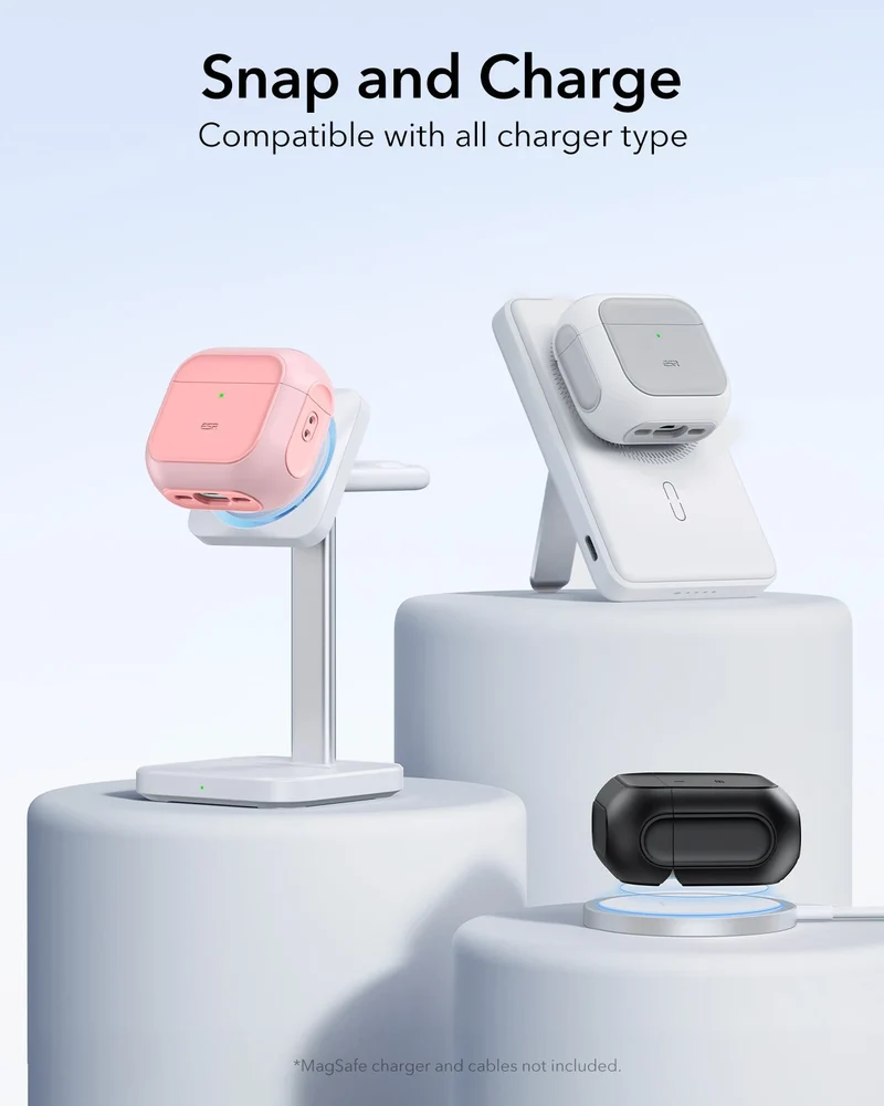 AirPods 5 Orbit Hybrid Magnetic Case - Pink