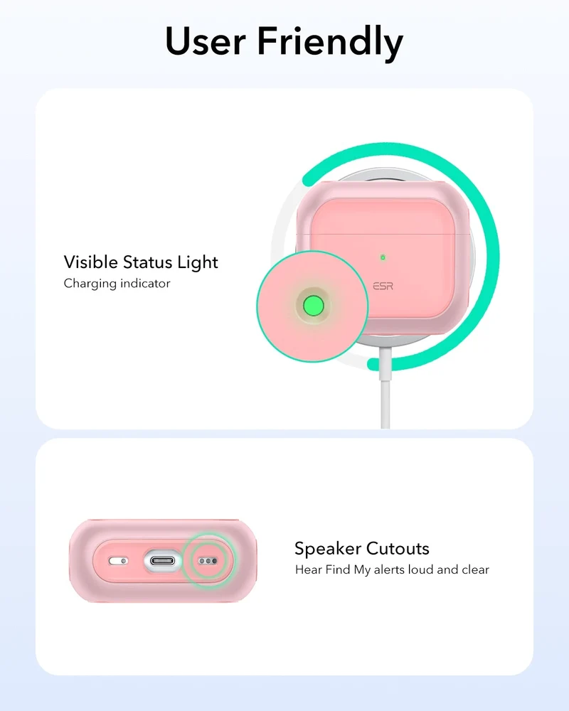 AirPods 5 Orbit Hybrid Magnetic Case - Pink