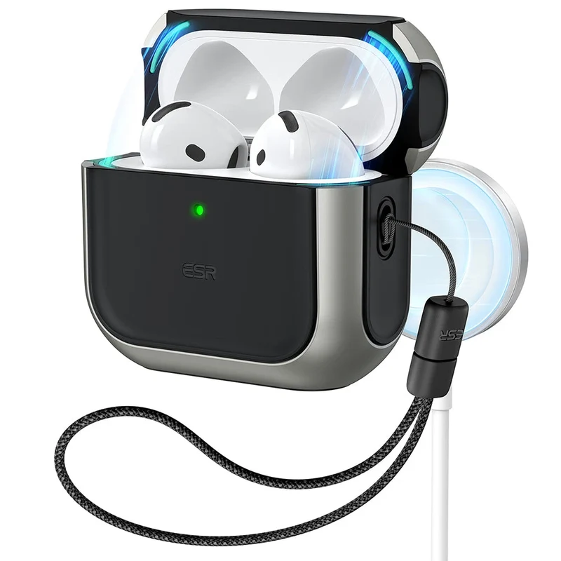 AirPods 5 Orbit Hybrid Magnetic Case - Titanium