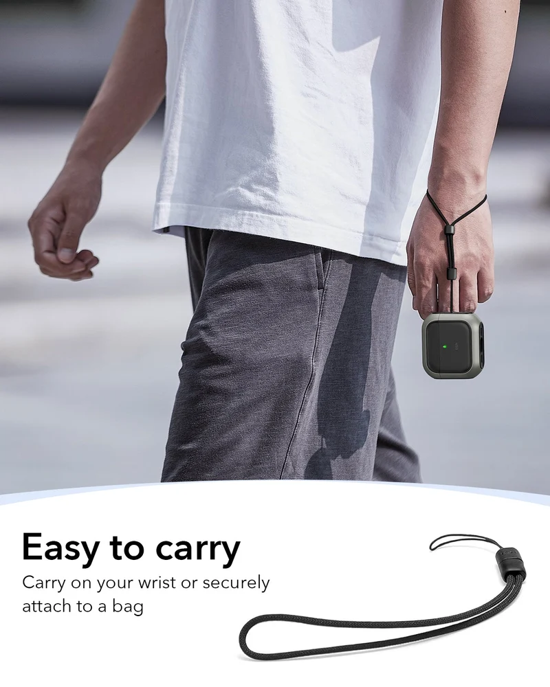 AirPods 5 Orbit Hybrid Magnetic Case - Titanium